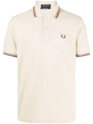 Polo en coton Fred Perry beige