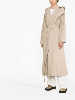 Mantel aus baumwoll mit kapuze The Row beige