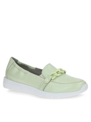 Ниски обувки Caprice зелено