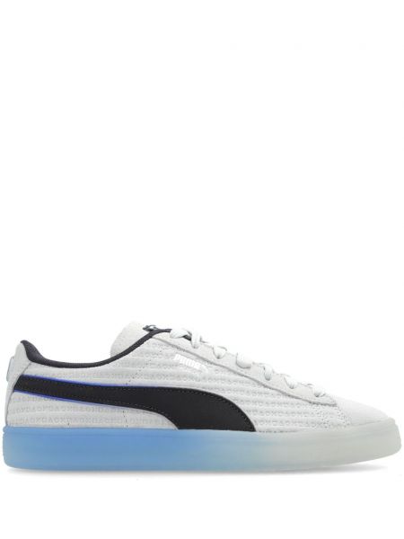 Baskets en suède Puma Suede blanc