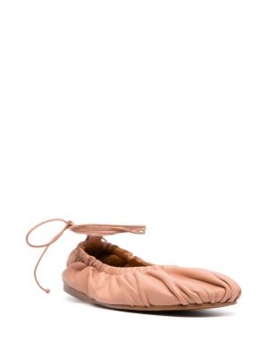 Leder ballerina Forte_forte pink