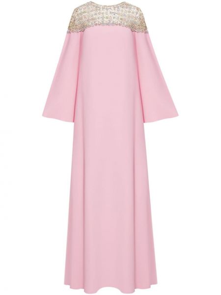 Kristály estélyi ruha Oscar De La Renta rózsaszín