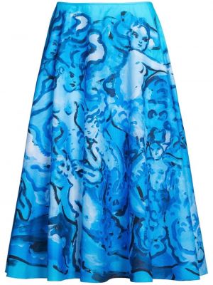 Φούστα με σχέδιο Marni μπλε