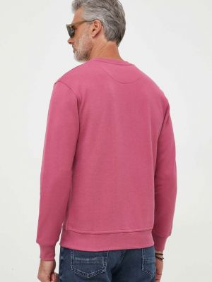 Pamut melegítő felső Pepe Jeans rózsaszín