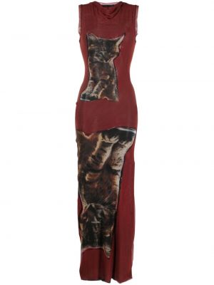 Φουσκωμένο φόρεμα με σχέδιο Ottolinger κόκκινο