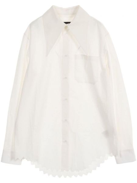 Bombažna srajca Louis Vuitton Pre-owned bela