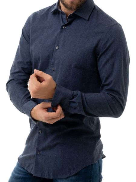 Сорочка з довгим рукавом Pierre Cardin синя