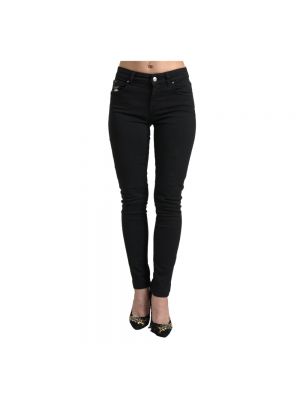 Jeansy skinny z wysoką talią slim fit Dolce And Gabbana czarne