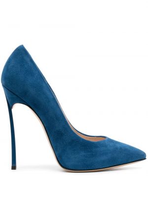 Полуотворени обувки Casadei синьо