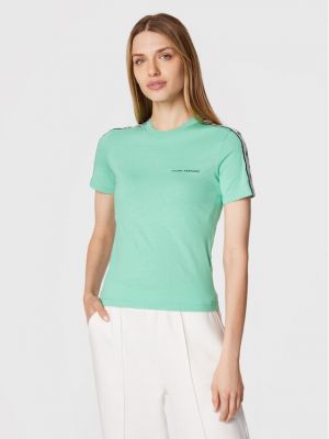 Slim fit tričko Chiara Ferragni zelené
