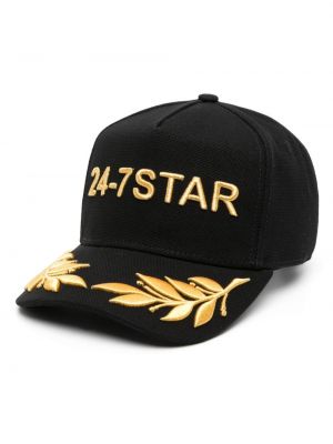 Stern cap aus baumwoll Dsquared2 schwarz