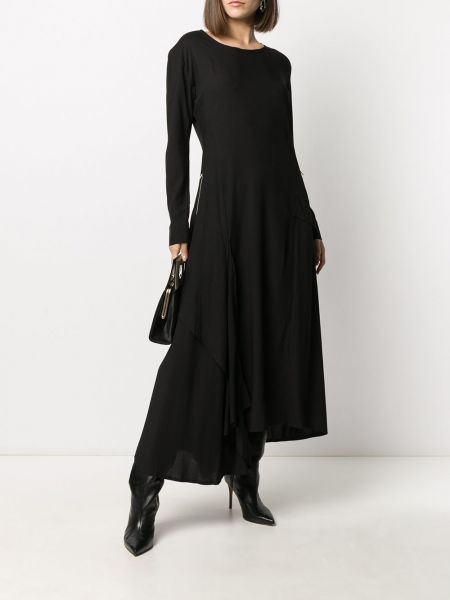 Asimetriškas suknele su kišenėmis Yohji Yamamoto