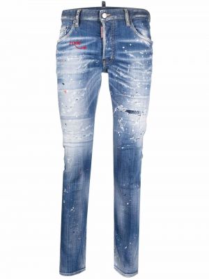 Nødlidende stretch jeans Dsquared2 blå