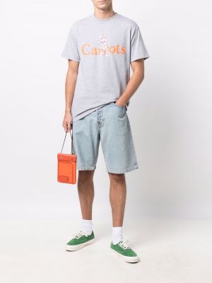 Camiseta con estampado Carrots gris