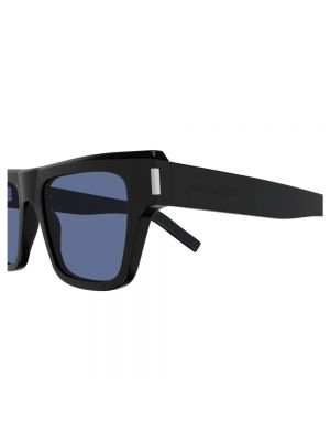 Gafas de sol de cuero clasicos Saint Laurent negro