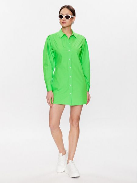 Платье-рубашка Tommy Hilfiger зеленое