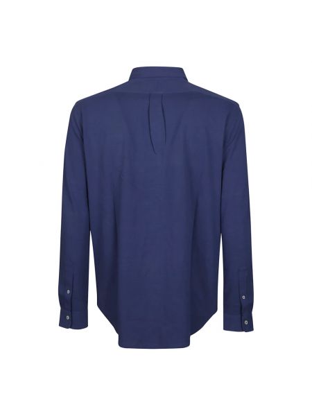Koszula z długim rękawem klasyczna Ralph Lauren niebieska