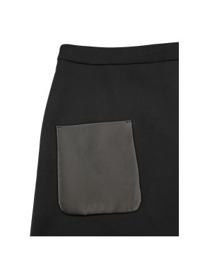Mini falda de lana de crepé Max Mara negro