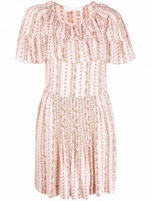 Růžové mini šaty s potiskem See By Chloe