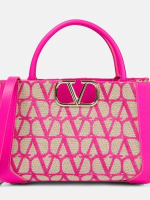 Geantă shopper Valentino Garavani roz
