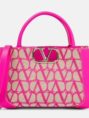 Borsa shopper Valentino Garavani rosa