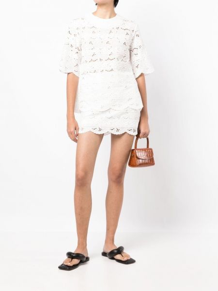 Mini sukně Goen.j bílé