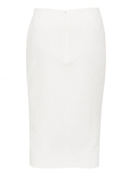 Pouzdrová sukně Emporio Armani bílé