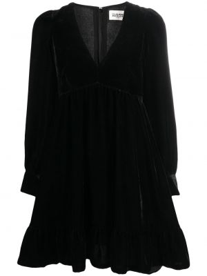 Кадифена мини рокля Claudie Pierlot черно
