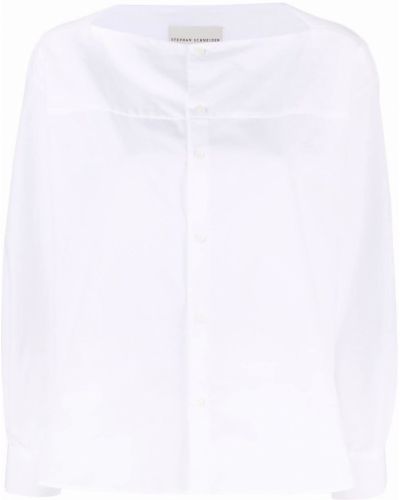 Camisa ajustada con botones Stephan Schneider blanco