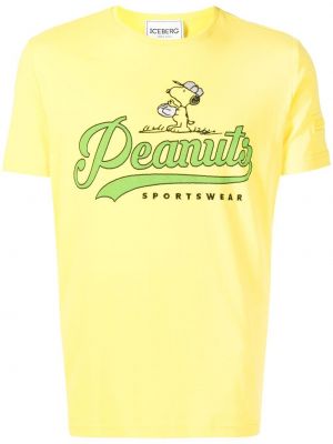 T-shirt con stampa Iceberg giallo