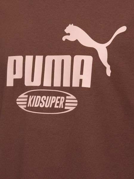 Camiseta de algodón Puma marrón