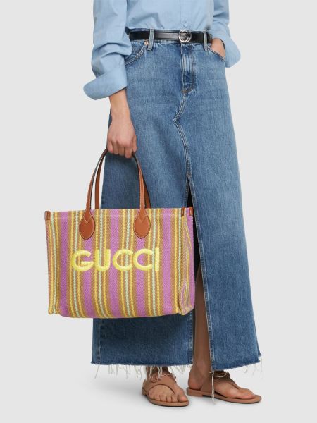 Shopper kabelka Gucci žlutá
