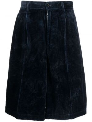 Cord shorts ausgestellt Comme Des Garçons Shirt blau