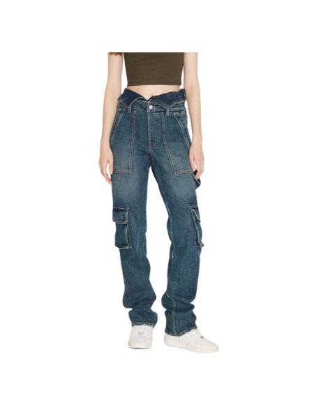 Straight jeans mit reißverschluss Miss Sixty blau