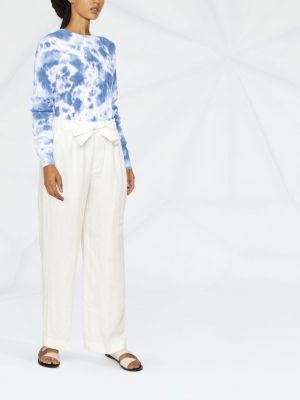 Leinen leinen kleid mit stickerei Polo Ralph Lauren blau