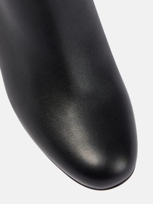 Ankle boots skórzane Christian Louboutin czarne