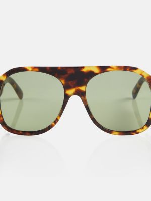 Okulary przeciwsłoneczne oversize Stella Mccartney zielone