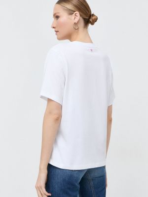 Bavlněné tričko Victoria Beckham bílé