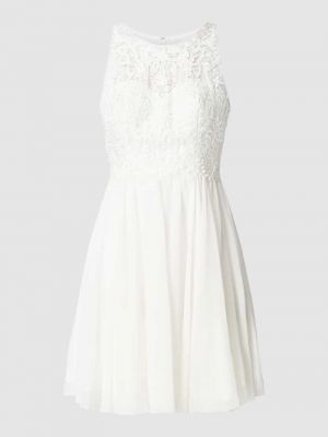 Sukienka szyfonowa z siateczką Laona biała