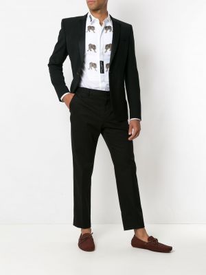 Hose mit plisseefalten Dolce & Gabbana schwarz