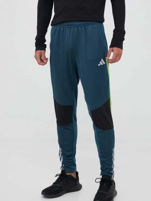 Панталон с принт Adidas Performance синьо