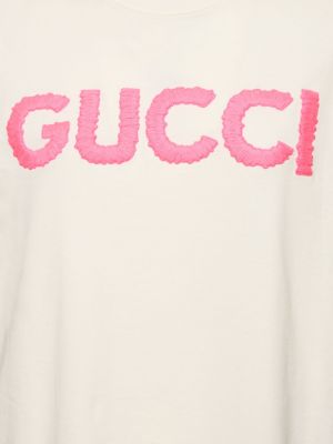 T-shirt di cotone in jersey oversize Gucci