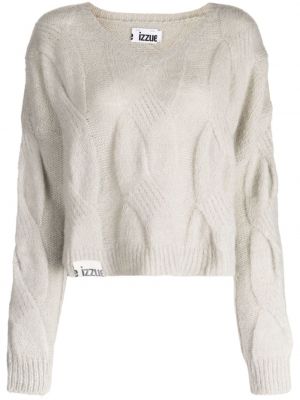 Pullover mit v-ausschnitt Izzue grau