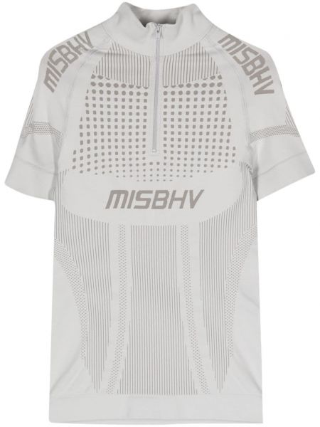 Žakárová košeľa Misbhv sivá
