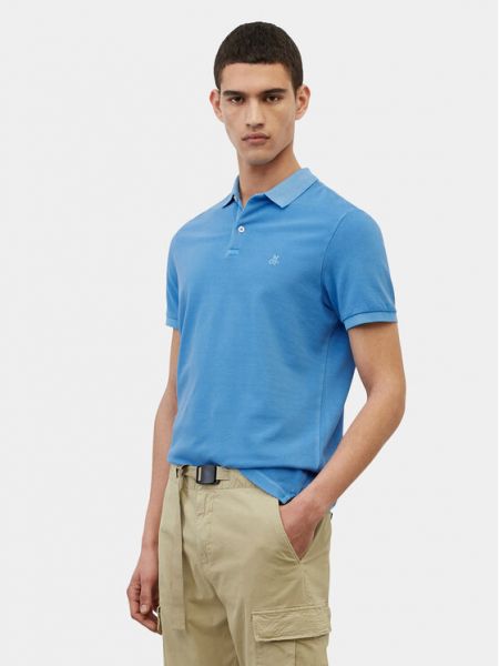 Polo marškinėliai slim fit Marc O'polo mėlyna