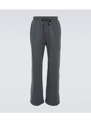 Pantaloni tuta di cotone in jersey Dolce&gabbana grigio