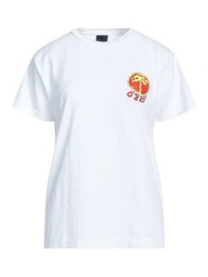 T-shirt di cotone Obey bianco