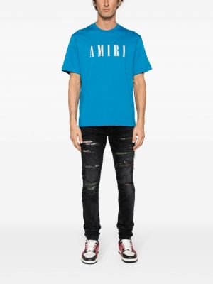 T-krekls ar apdruku Amiri zils