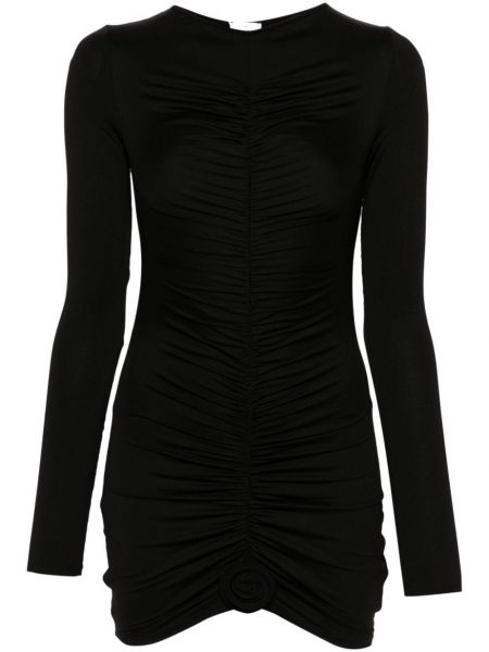 Drapiruotas mini suknele La Reveche juoda