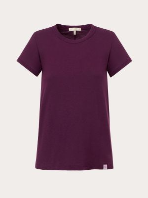 Camiseta de algodón Rag & Bone violeta